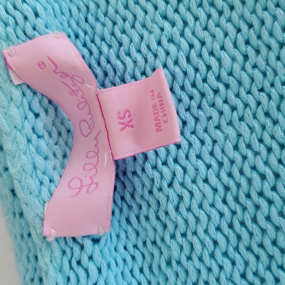 Lilly Pulitzer Marine Blue Teal Roll Neck Sweater Size XS - Picture 2 of 4